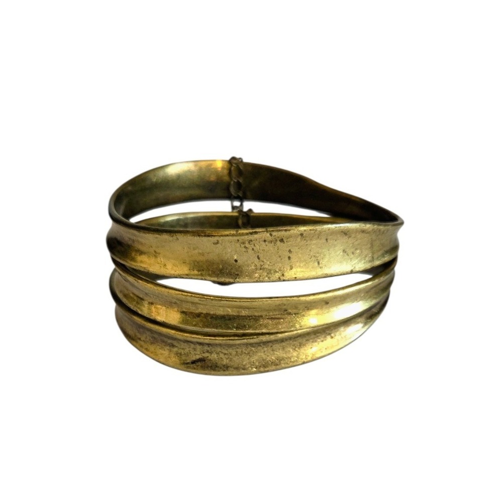 BCBGENERATION Bangle Bracelets Bronze‎ Gold Tone Stackable Set Asymmetrical BCBG